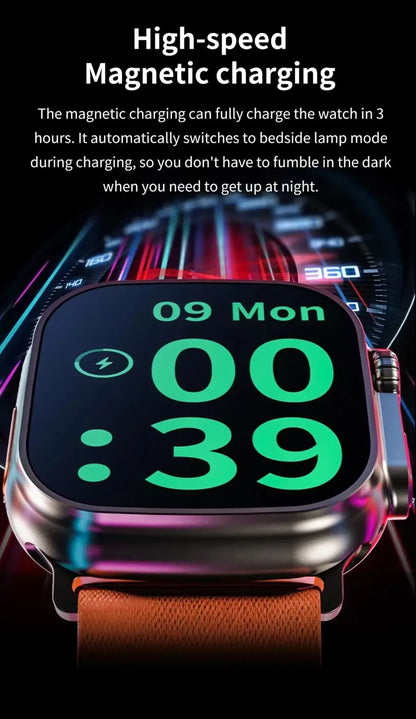 UltraPro MAX 10 – Smartwatch con Pantalla AMOLED & Carga Inalámbrica