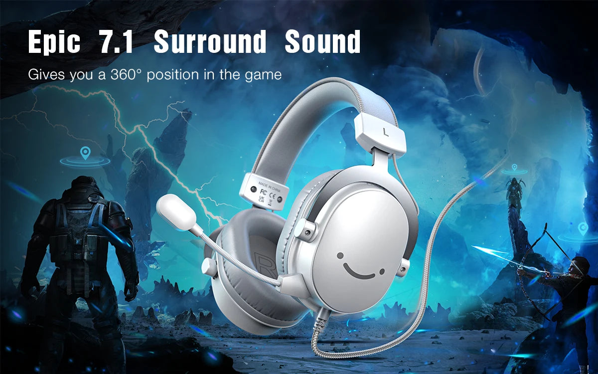 FIFINE GameMaster – Auriculares Gaming con Sonido Envolvente 7.1