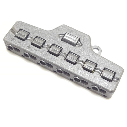 Divisor Rápido de Línea 6/3 Puertos – Bloque de Distribución para Conexión de Luces LED y Bajo Voltaje