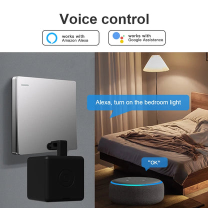 Tuya Zigbee Smart Fingerbot – Interruptor Automático para Cortinas, Garage y Botones con Control de Voz