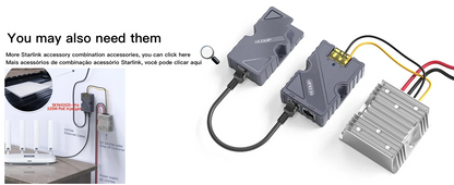 - EDUP PoE Injector 2 en 1 Starlink V3 – Convertidor de Corriente DC Seguro con Protección contra Picos y ESD (150W)