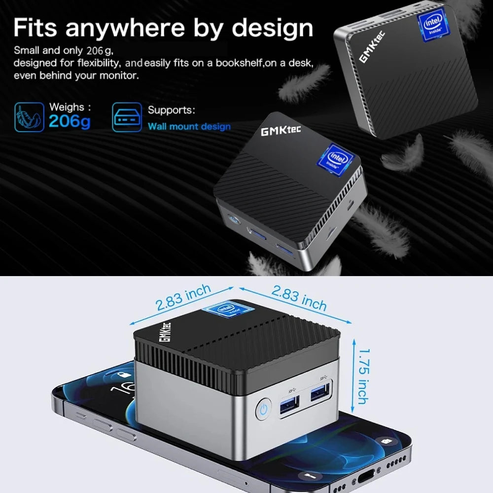 Mini PC GMKtec KB5 con Intel Celeron N5105  Windows 11 Pro, 8GB RAM y 128GB ROM