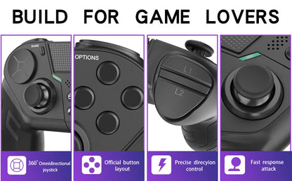 GameMaster PS4 – Mando Bluetooth para PlayStation, Android & PC