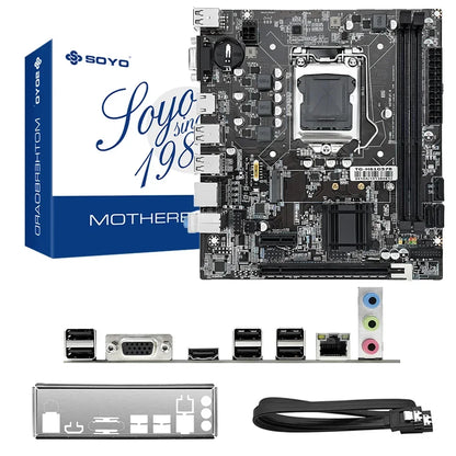 Kit Placa Base SOYO H61 Gaming con CPU Intel i5 2500 | 16GB DDR3 y M.2 SATA