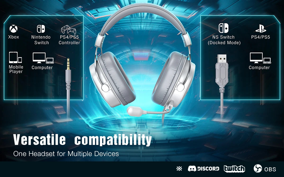 FIFINE GameMaster – Auriculares Gaming con Sonido Envolvente 7.1
