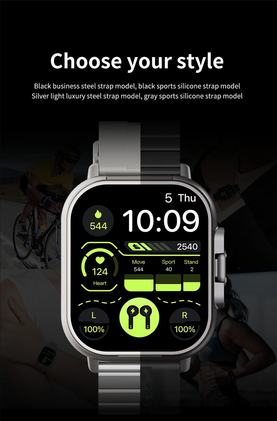 TitanSync 2X – Smartwatch con Auriculares Integrados & GPS