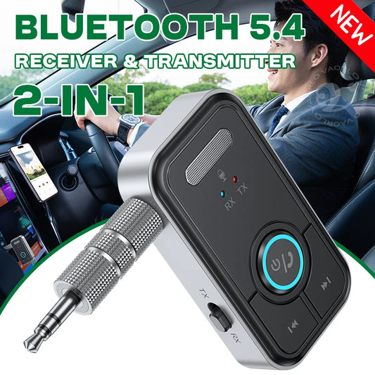 BlueLink 5.4 – Adaptador Bluetooth con Audio HiFi & Mic para Llamadas