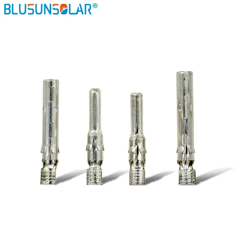 Set de 10/50/100 Pines de Conector Solar PV – Terminal Macho y Hembra para Cable de 1000V-1500V (2.5mm~6.0mm)