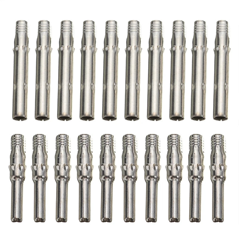 Set de 10/50/100 Pines de Conector Solar PV – Terminal Macho y Hembra para Cable de 1000V-1500V (2.5mm~6.0mm)