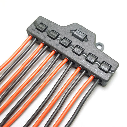 Divisor Rápido de Línea 6/3 Puertos – Bloque de Distribución para Conexión de Luces LED y Bajo Voltaje
